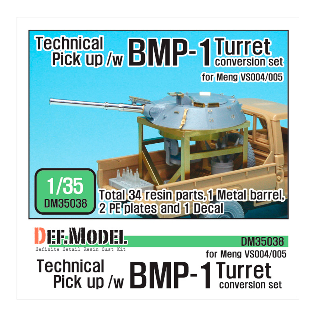 Technical Pick up /w BMP Turret Conversion set (for Meng VS004.005 1/35)