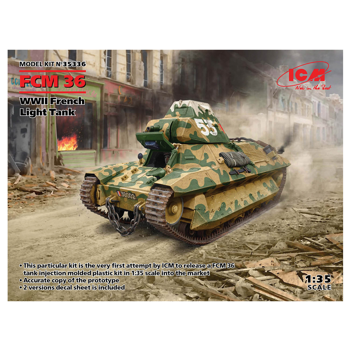 FCM 36, WWII French Light Tank 1/35