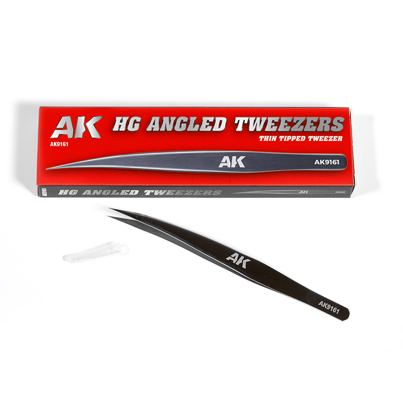 HG ANGLED TWEEZERS 01 THIN TIPPED