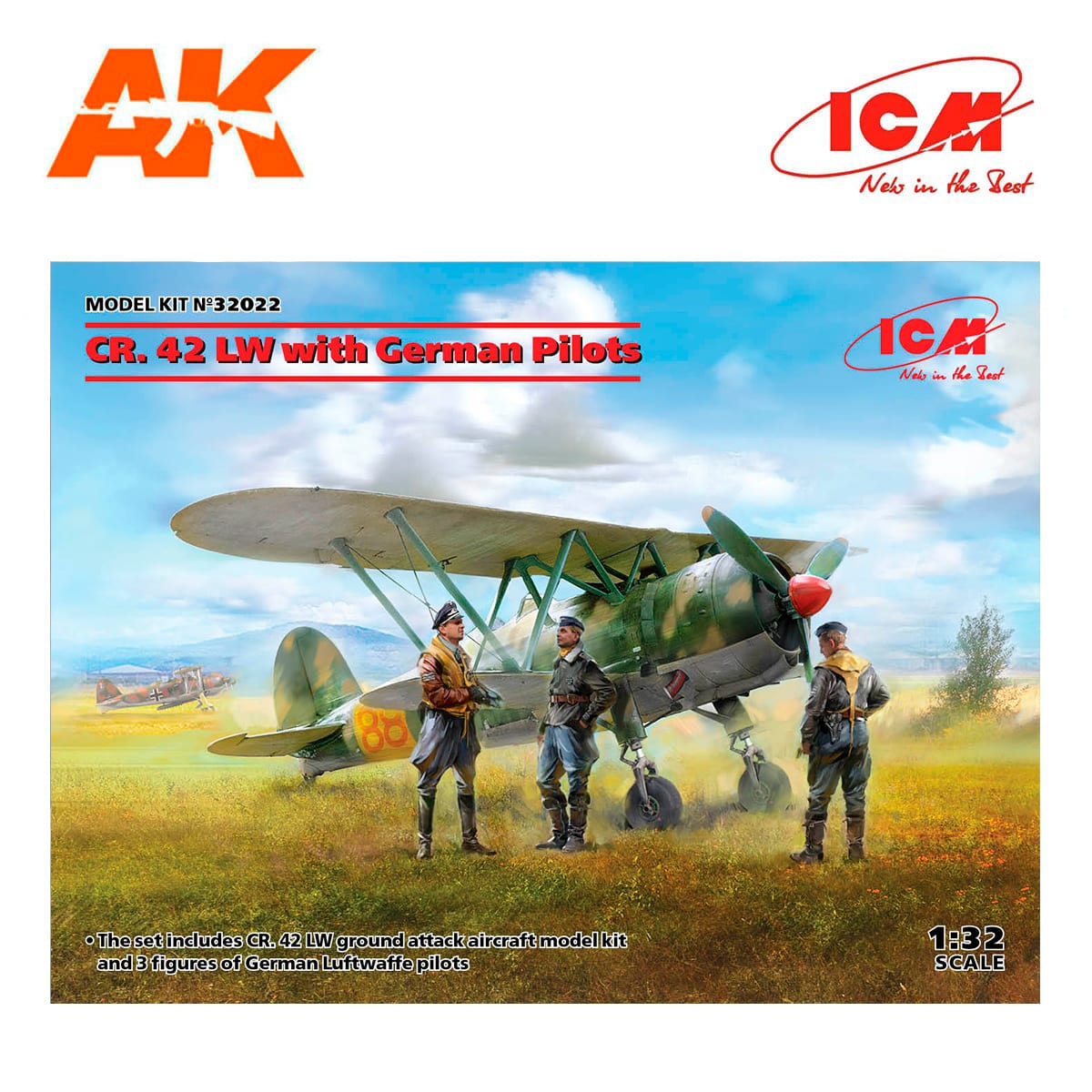CR. 42 LW with German Pilots 1/32