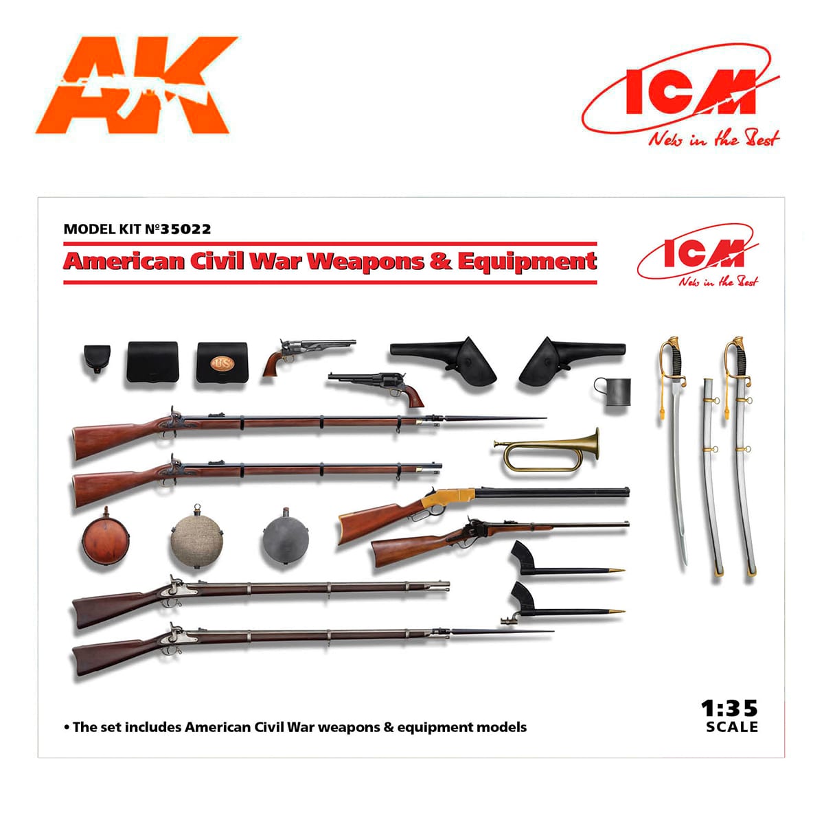 ICM Icm Icm35022 US Civil War Weapons & Equipment 1/35 