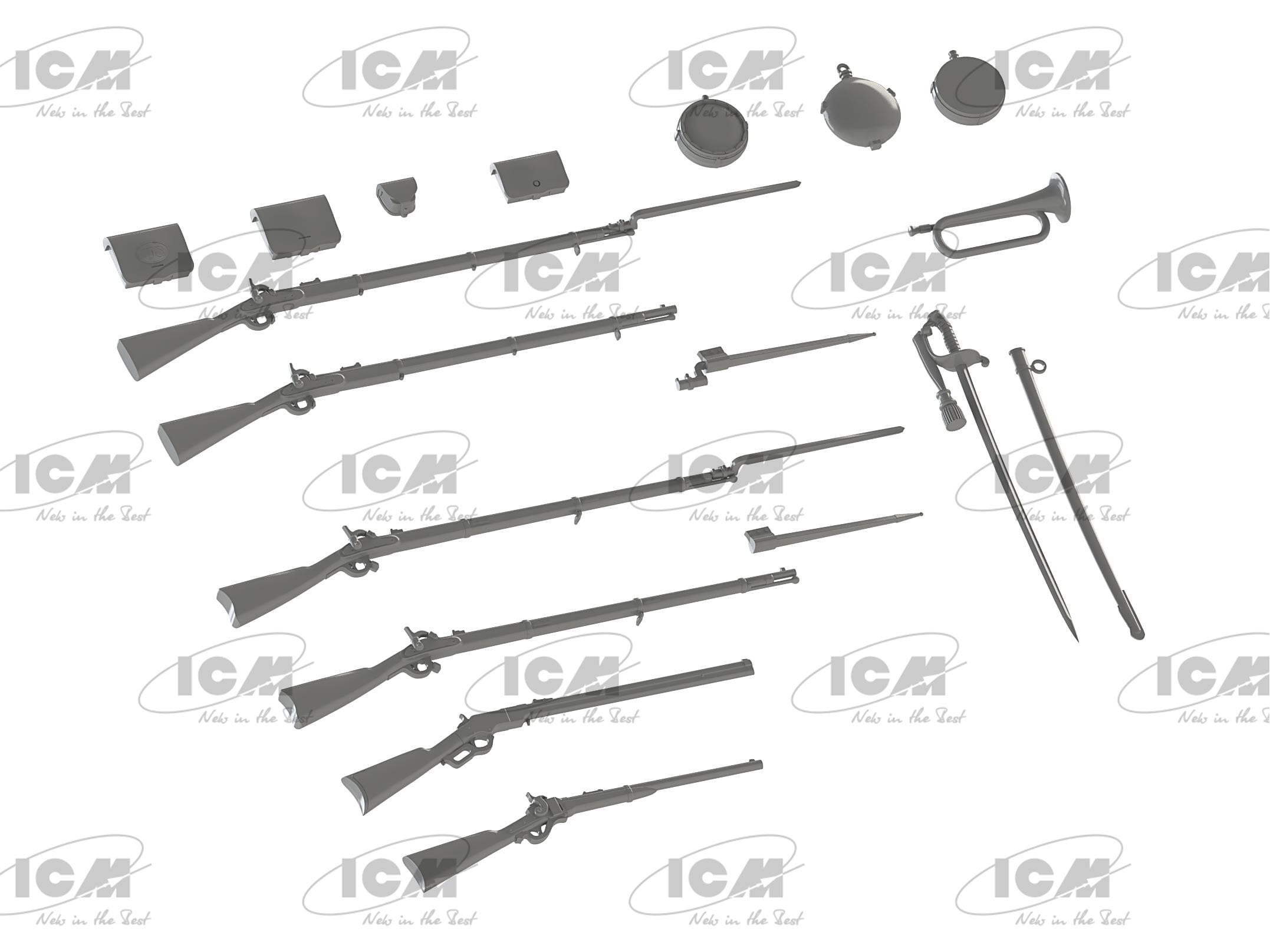 ICM 1/35 American Civil War Weapons & Equipment Icm35022 for sale online