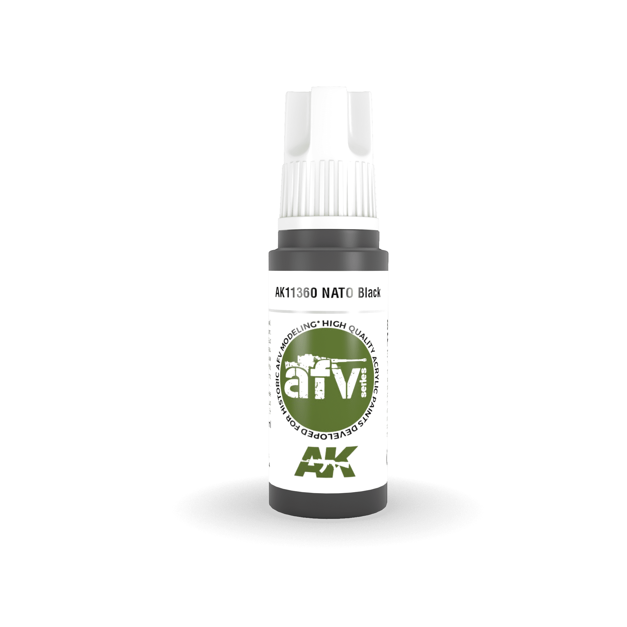 AK Interactive 3rd Generation Black Acrylic Primer 100ml Bottle