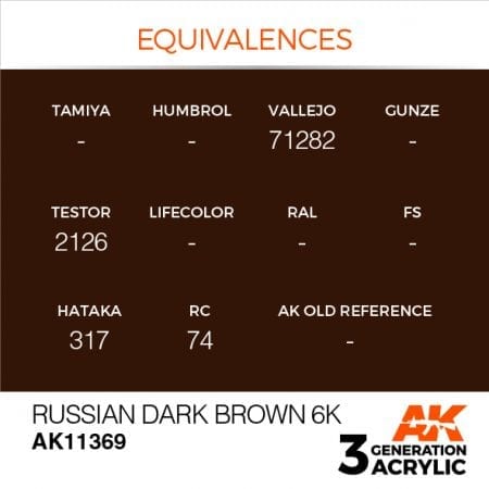 AK11369 RUSSIAN DARK BROWN 6K