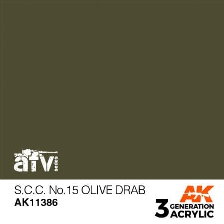 AK11386 S.C.C. NO.15 OLIVE DRAB