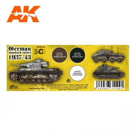 AK11645 GERMAN STANDARD COLORS 37-43