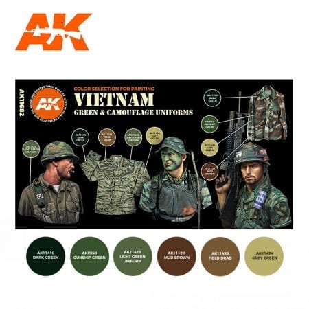 AK11682 VIETNAM GREEN & CAMOUFLAGE UNIFORMS