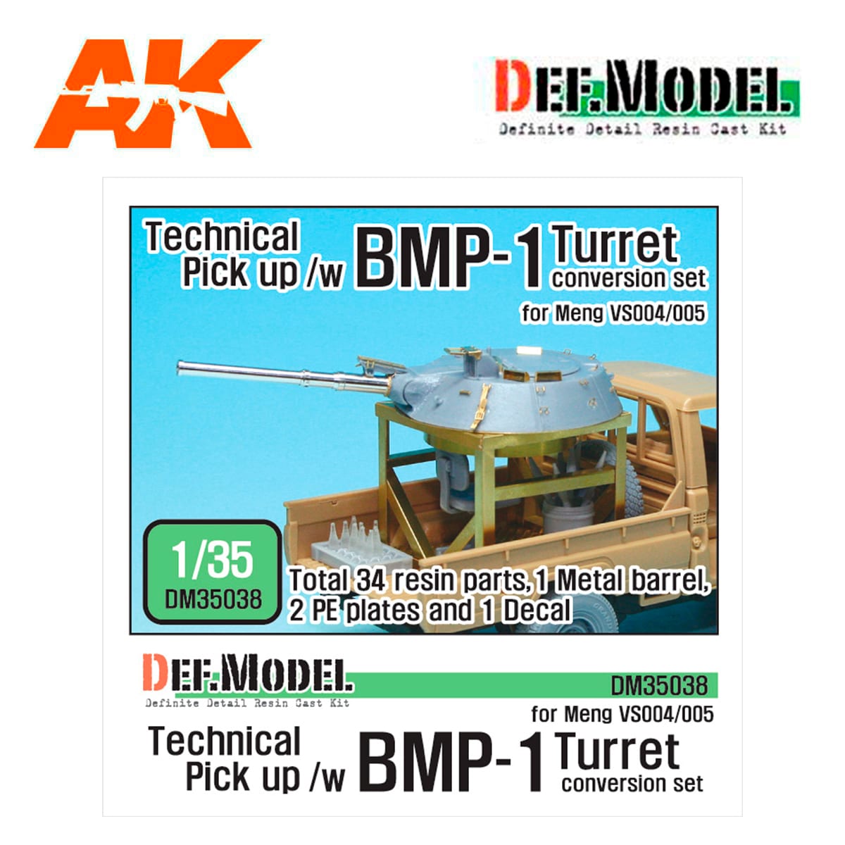 Technical Pick up /w BMP Turret Conversion set (for Meng VS004.005 1/35)