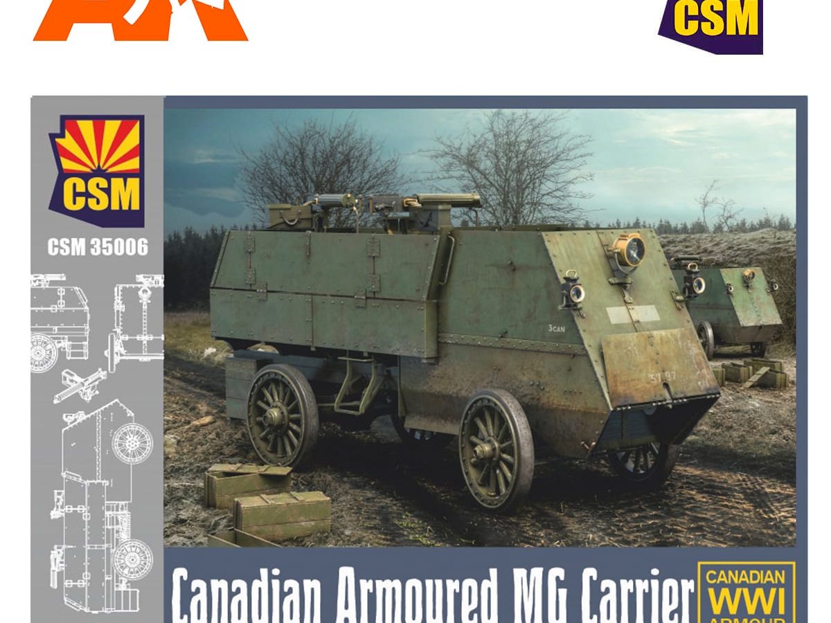 Canadian Armoured Machine Gun Carrier WW I Copper State Models #35006 1/35 