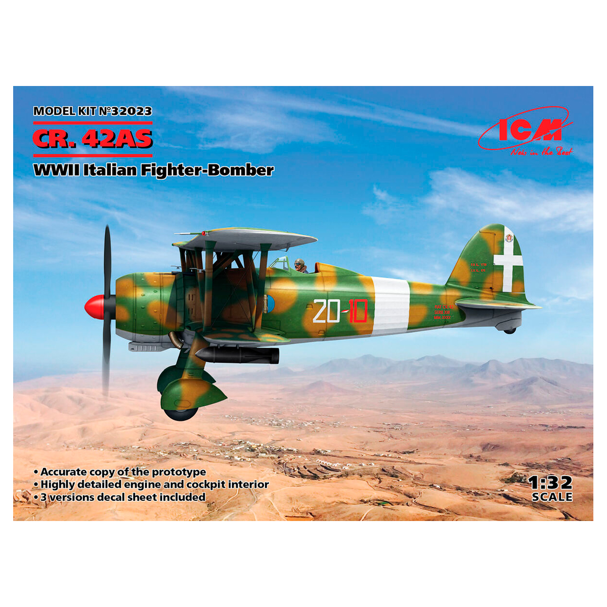 CR. 42AS, WWII Italian Fighter-Bomber 1/32