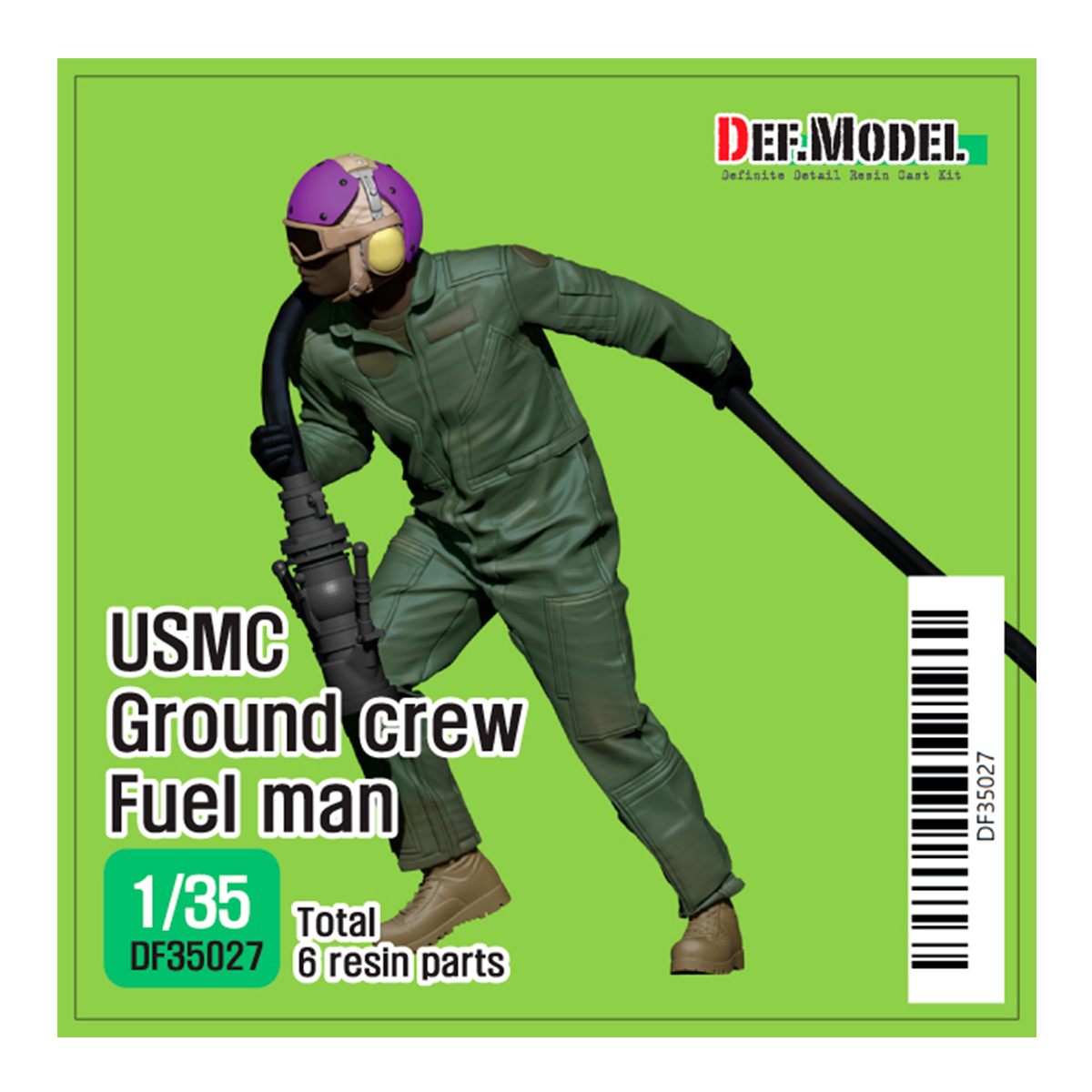 1/35 Modern USMC Ground crew Fuel man(included 3D printed nozzle part)