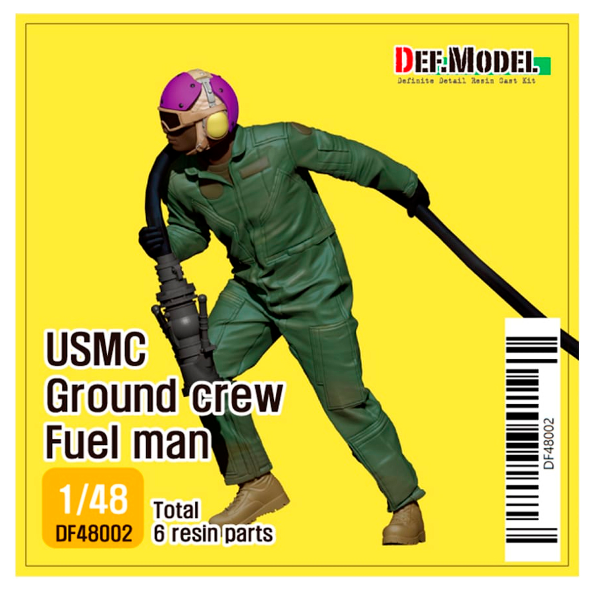 1/48 Modern USMC Ground crew Fuel man(included 3D printed nozzle part)