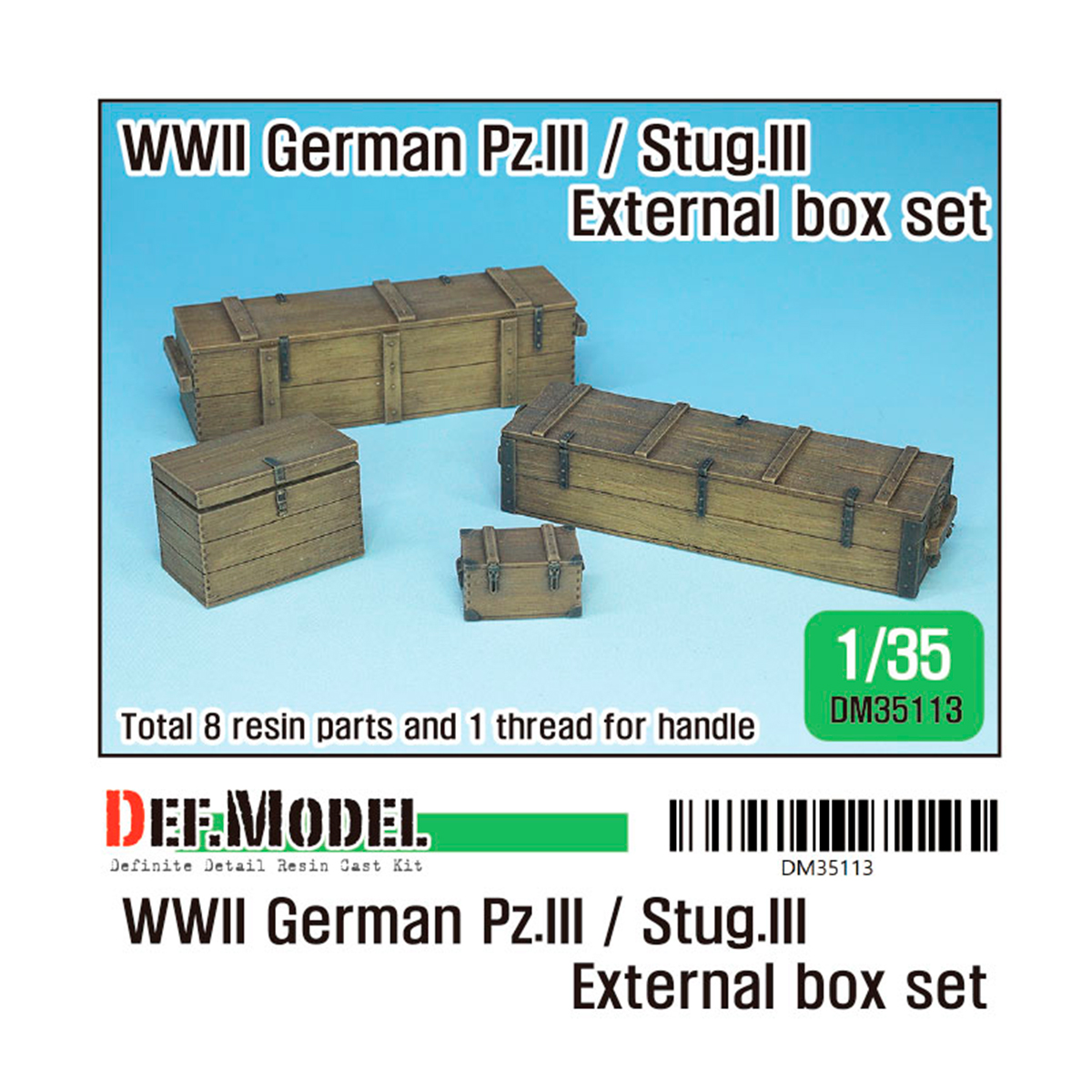 WWII German Pz.III / Stug.III External box set (for Pz.III/ Stug.III kit)