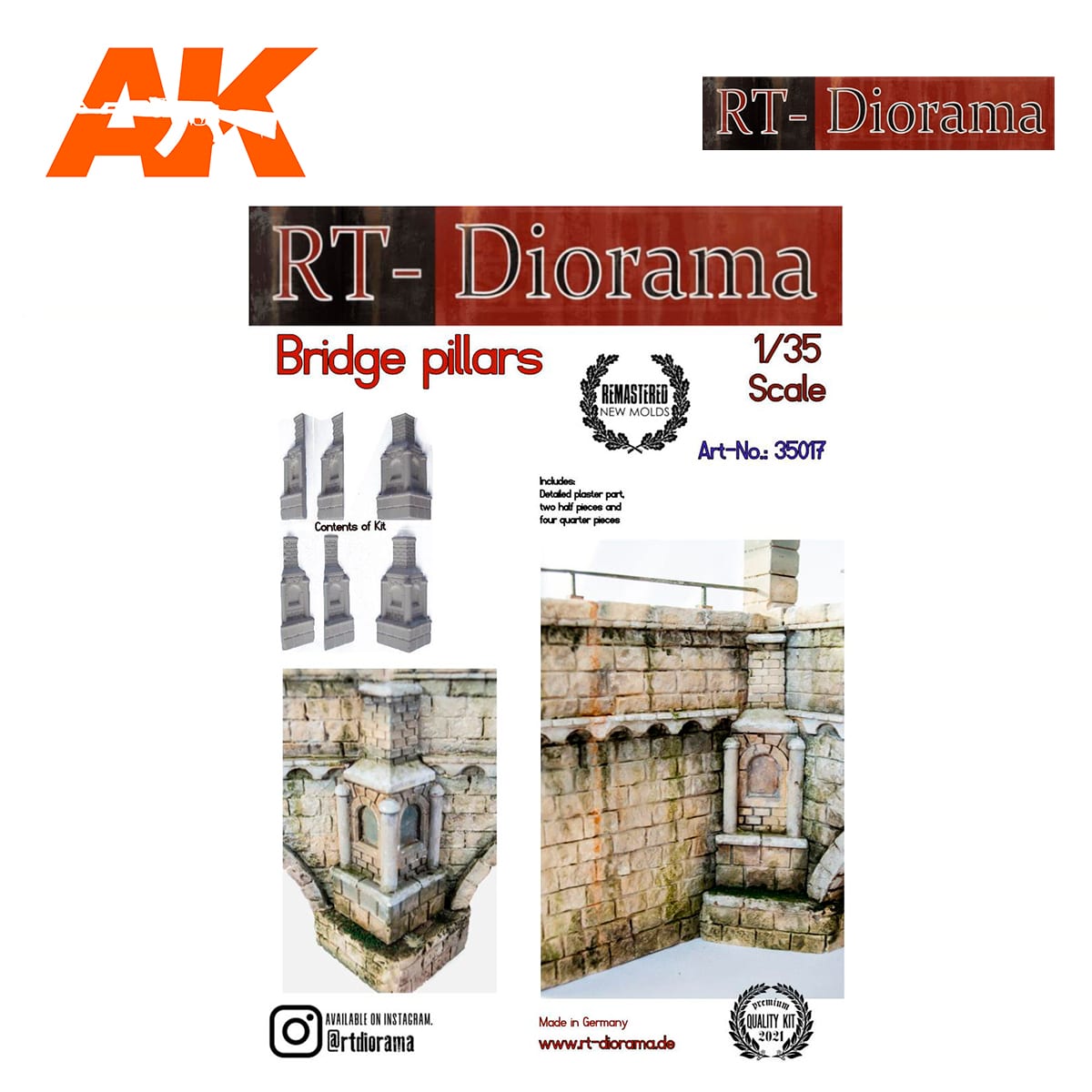 Bridge Pillars (6 pcs) 1/35