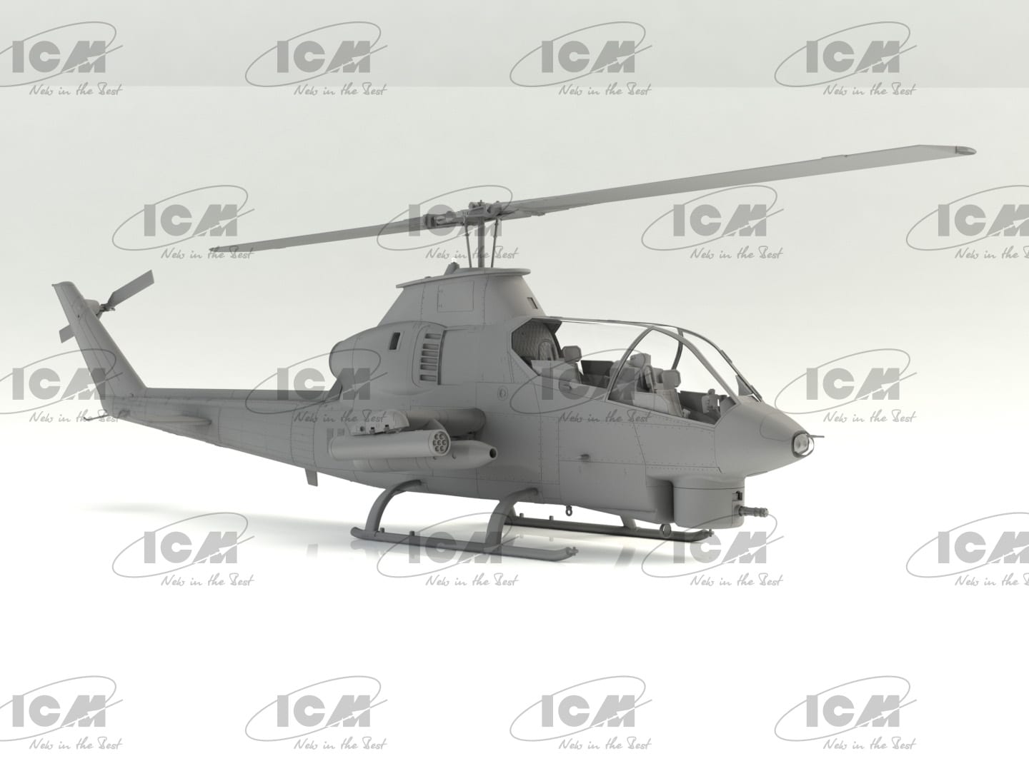 early Production ICM ICM Ah-1g Cobra Us Attack Helicopter Icm 