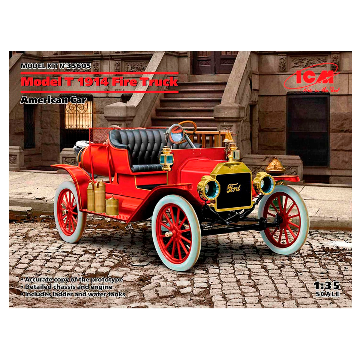 Model T 1914 Fire Truck, American Car 1/35