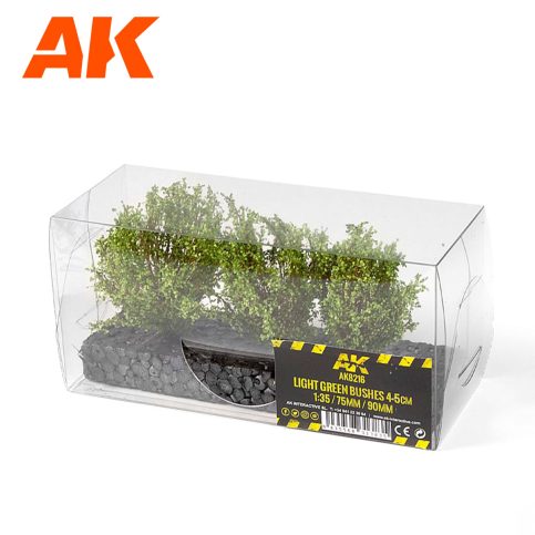 AK8216 LIGHT GREEN BUSHES 4-5CM