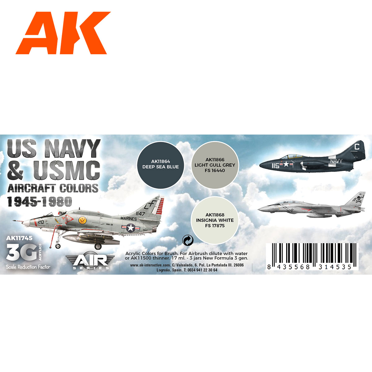 AK Interactive US Olive Drab Modulation Acrylic Paint Set (6 Colors) 1 –  Model Airplane Depot