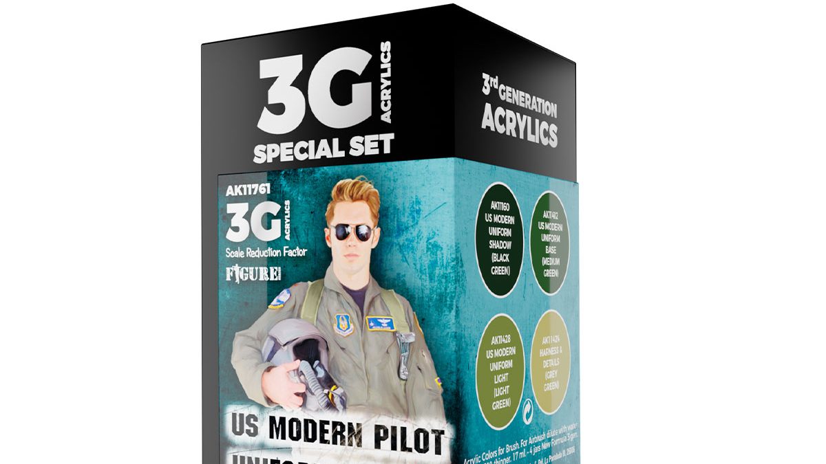 AK INTERACTIVE: U.S. MODERN AIRCRAFT 2 Paint Set 8x17ml (AIR SERIES) AK  INTERACTIVE AK2140