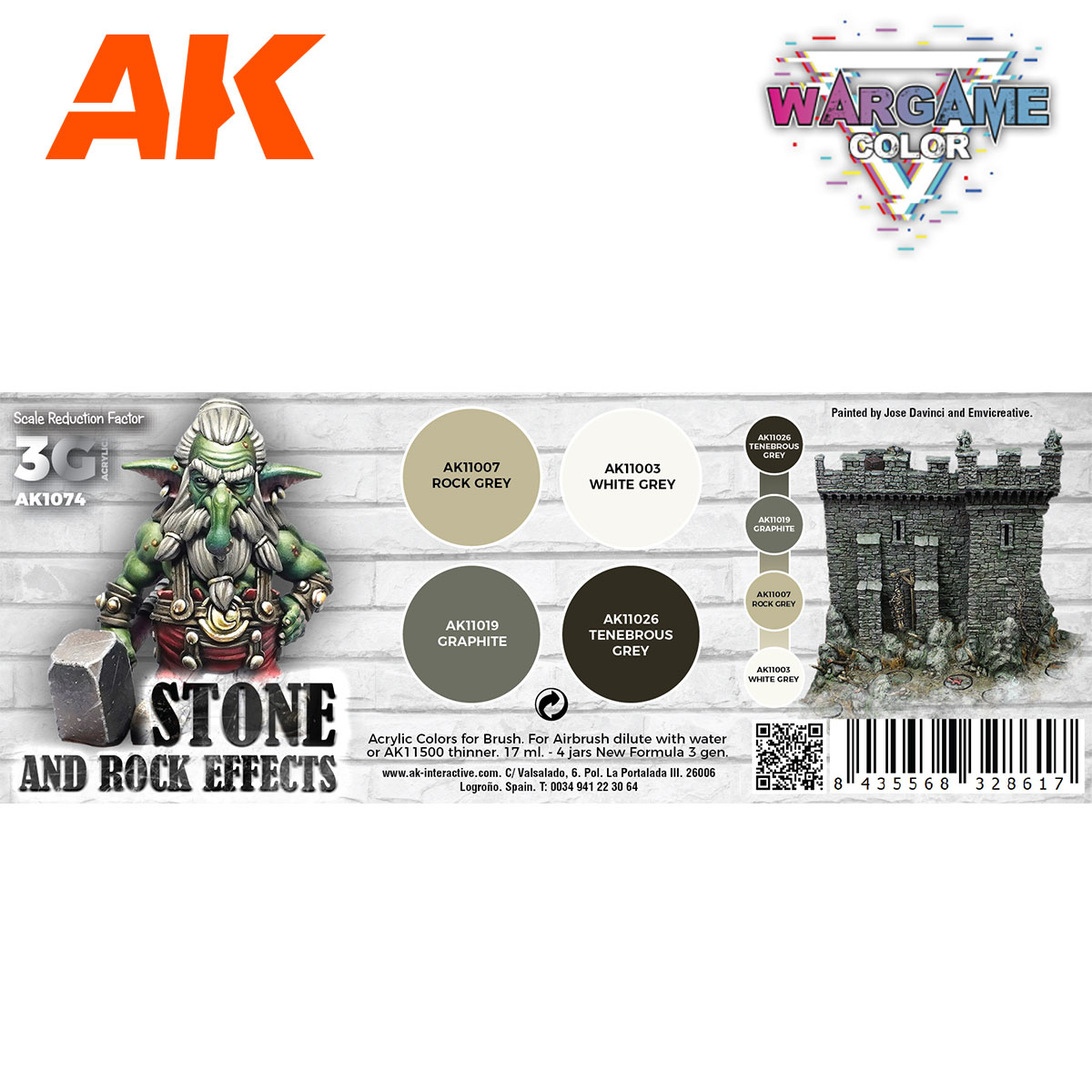 Buy WARGAME COLOR SET. STONE AND ROCK EFFECTS. online for11,00€