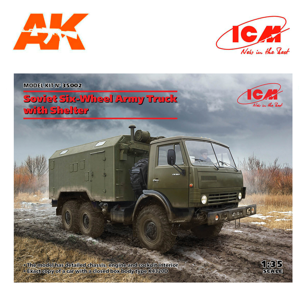 Soviet Six-Wheel Army Truck with Shelter 1/35