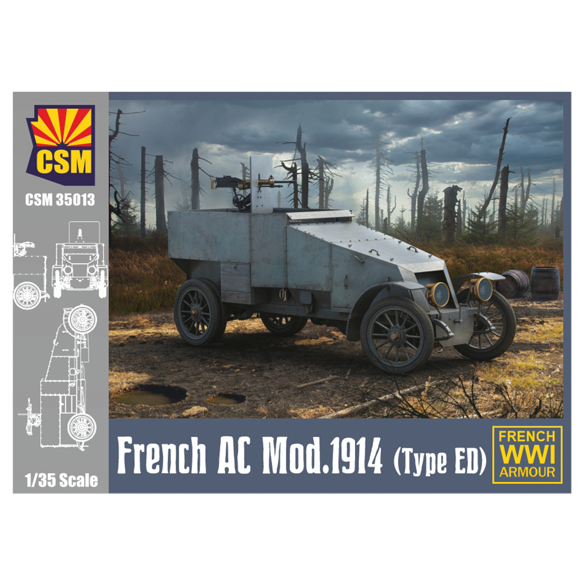 French Armoured Car ED 1/35