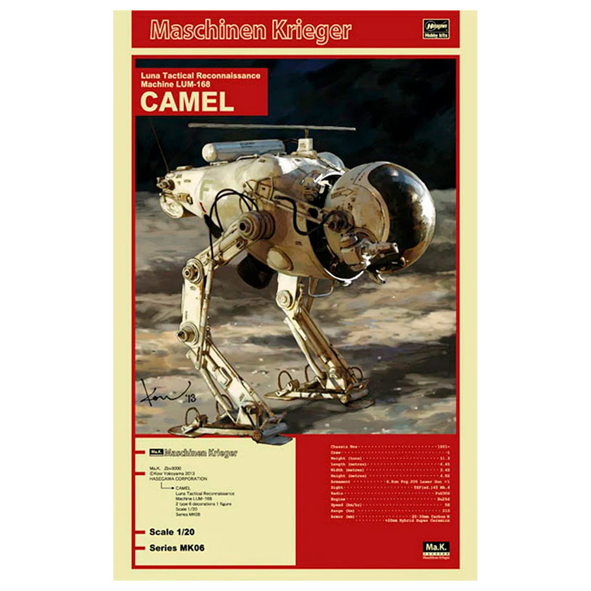 1/20 LUNA TACTICAL RECONNAISSANCE MACHINE LUM-168 CAMEL