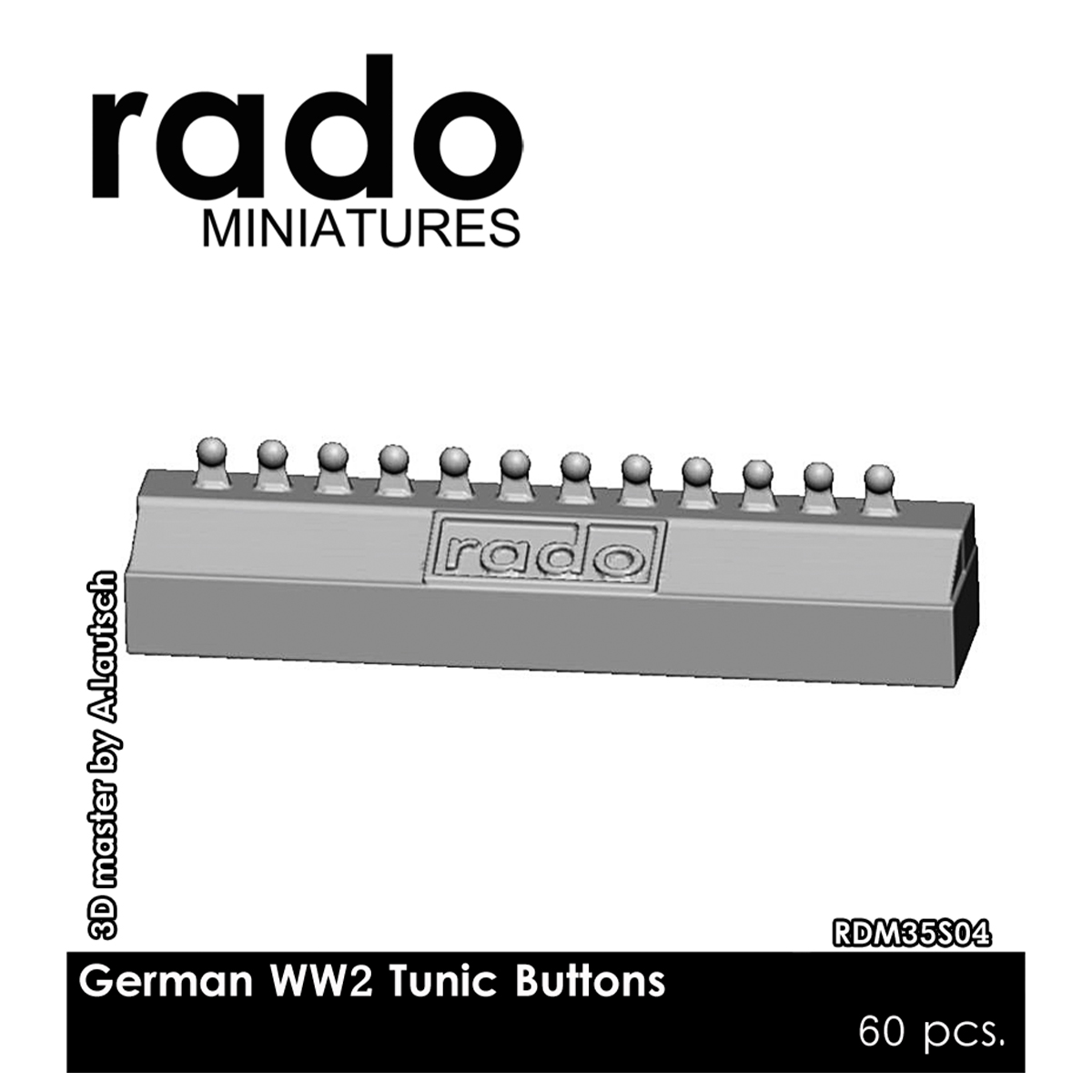 German WW2 Tunic Buttons 1/35