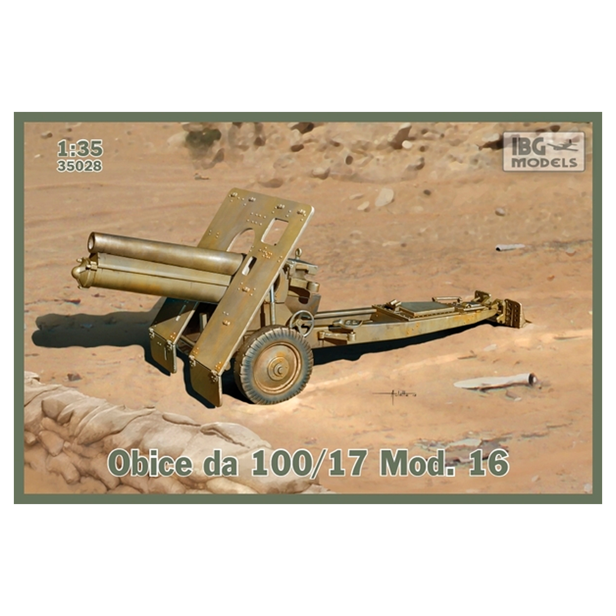 Obice da 100/17 Mod. 16 (Italian version of Skoda 100mm) 1/35