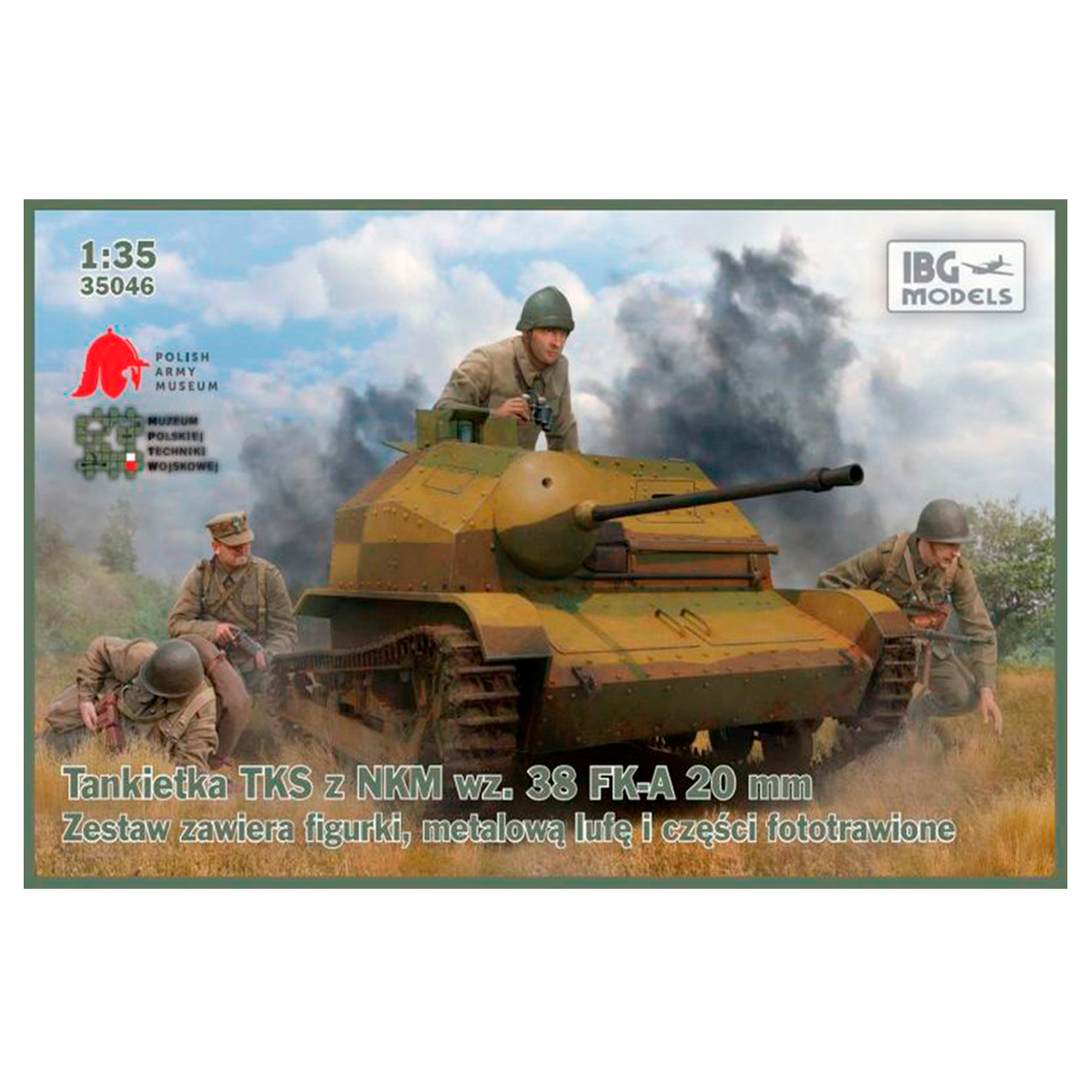 TKS – Polish Light Reconnaissance Tank with 20mm gun 1/35