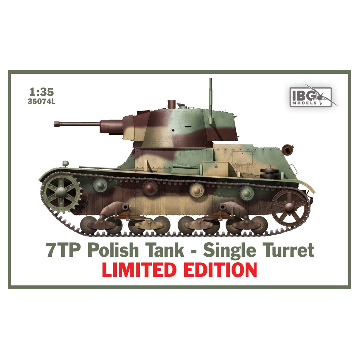 7TP Polish Tank – Single Turret – Limited Edition 1/35