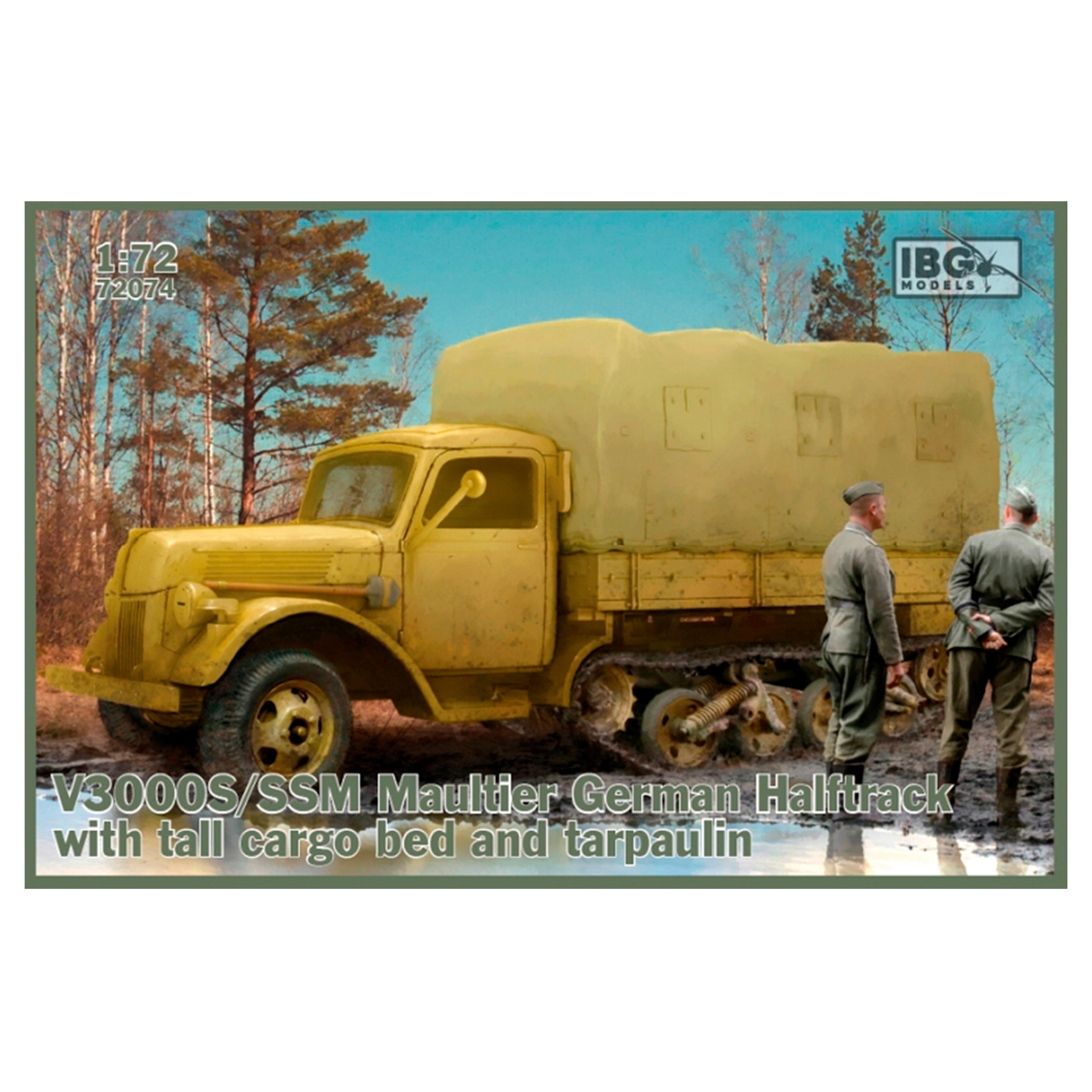 V3000S/SSM Maultier German Halftrack with tall cargo bed 1/72