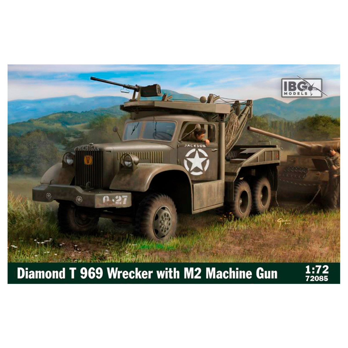 DIAMOND T 969 Wrecker With M2 Machine Gun 1/72