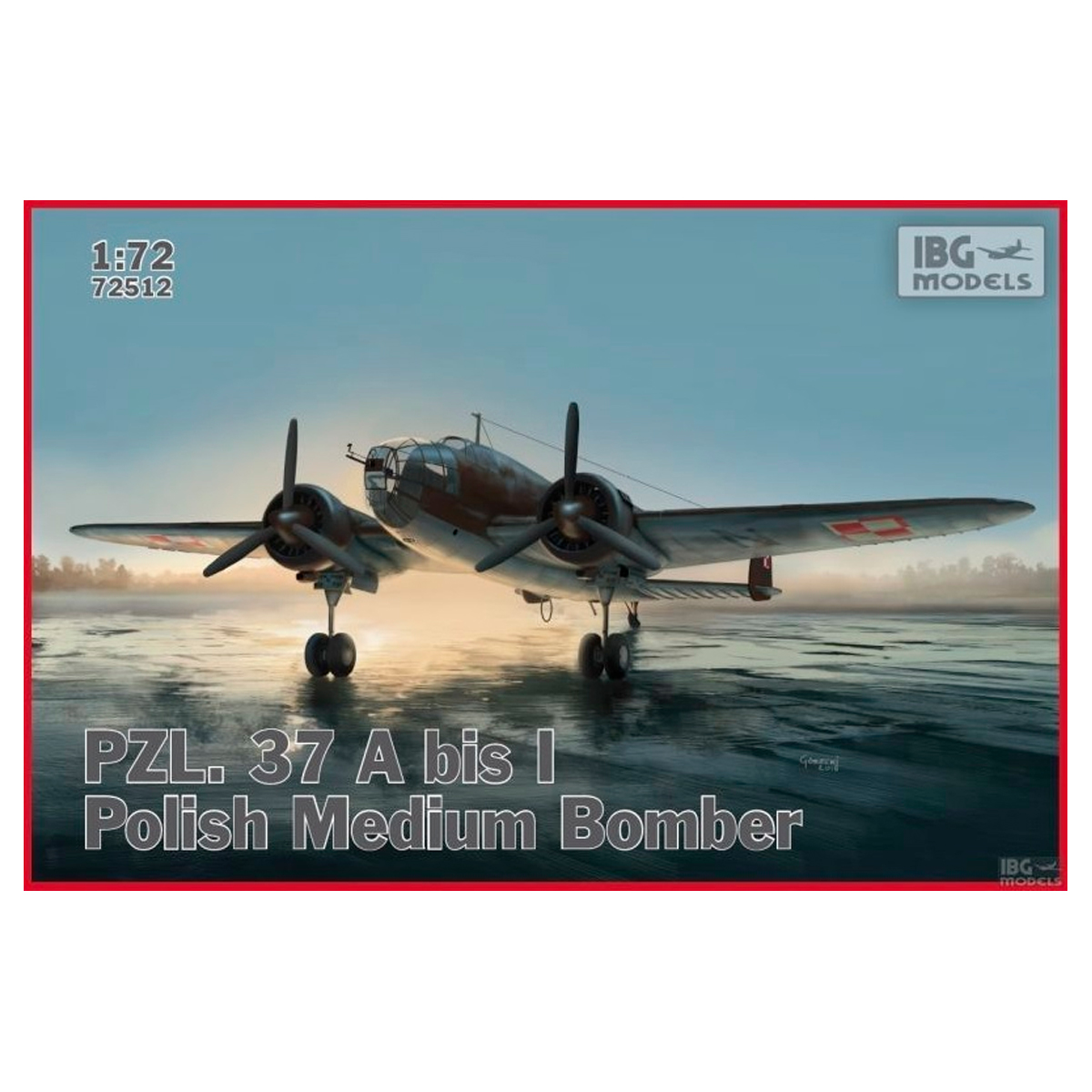 PZL. 37 A bis Los  – Polish Bomber Plane 1/72