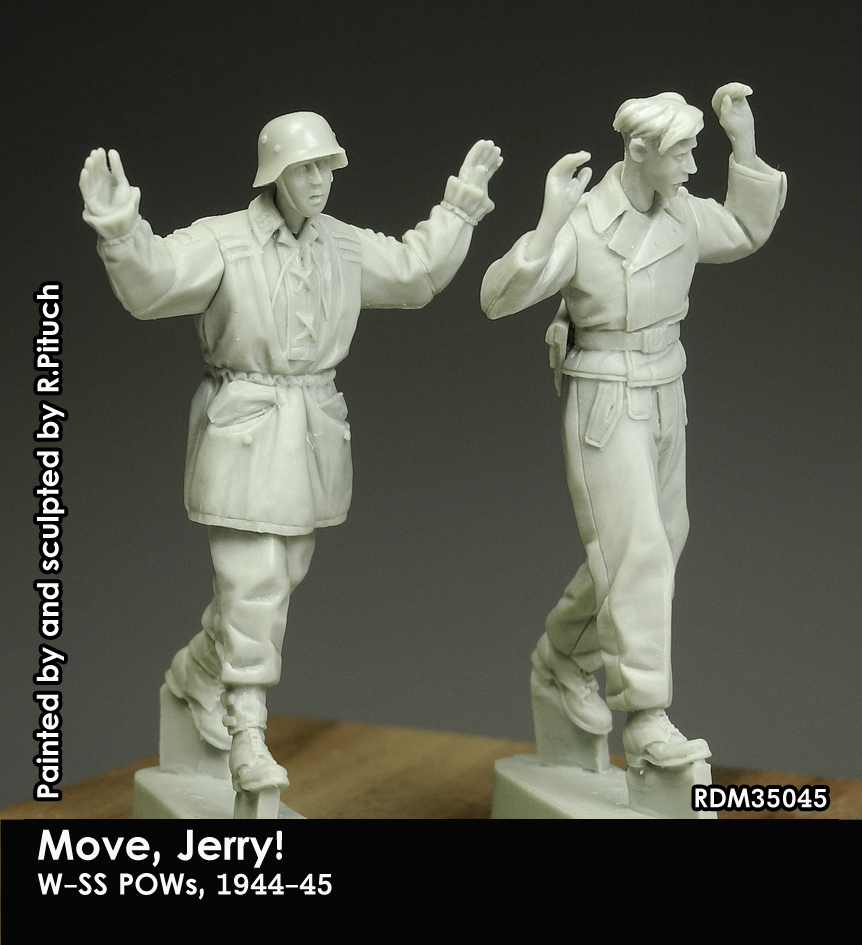 3 figures Resin figure Model kits 1/35 British Soldiers & German Prisoner 