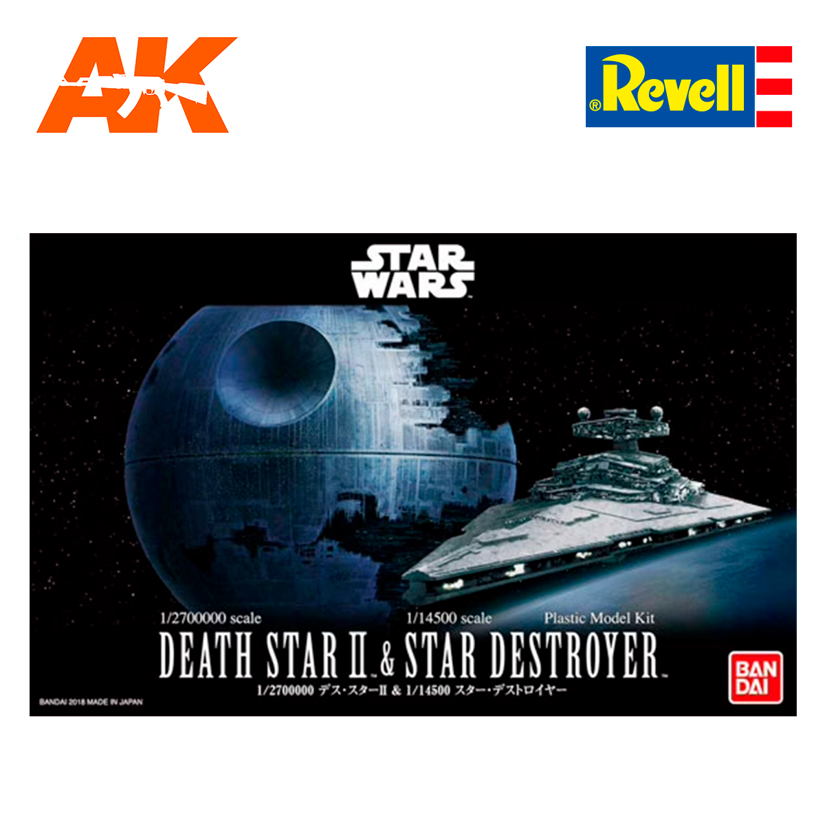 Death Star II & Imperial Star Destroyer (Bandai) 1/2700k