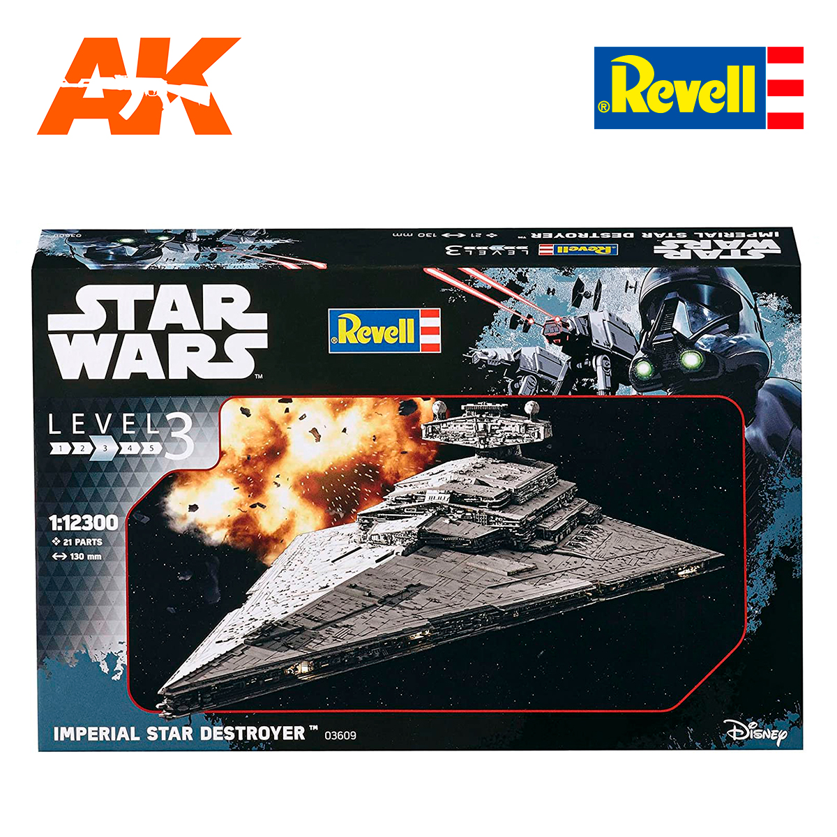 Offiziell Lizenzierter Star Wars Modellbausatz 1/12300 Imperial Star Destroyer 