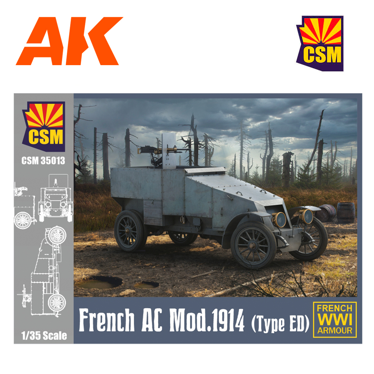 French Armoured Car ED 1/35