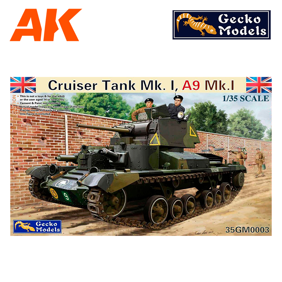 1/35 Cruiser Tank Mk. I, A9 Mk.1
