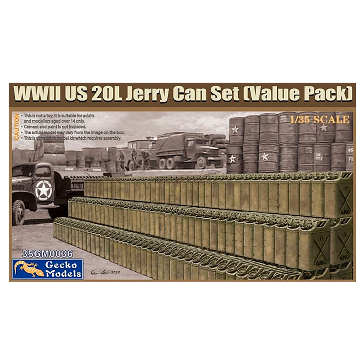 1/35 WWII US 20L Jerry Can Set