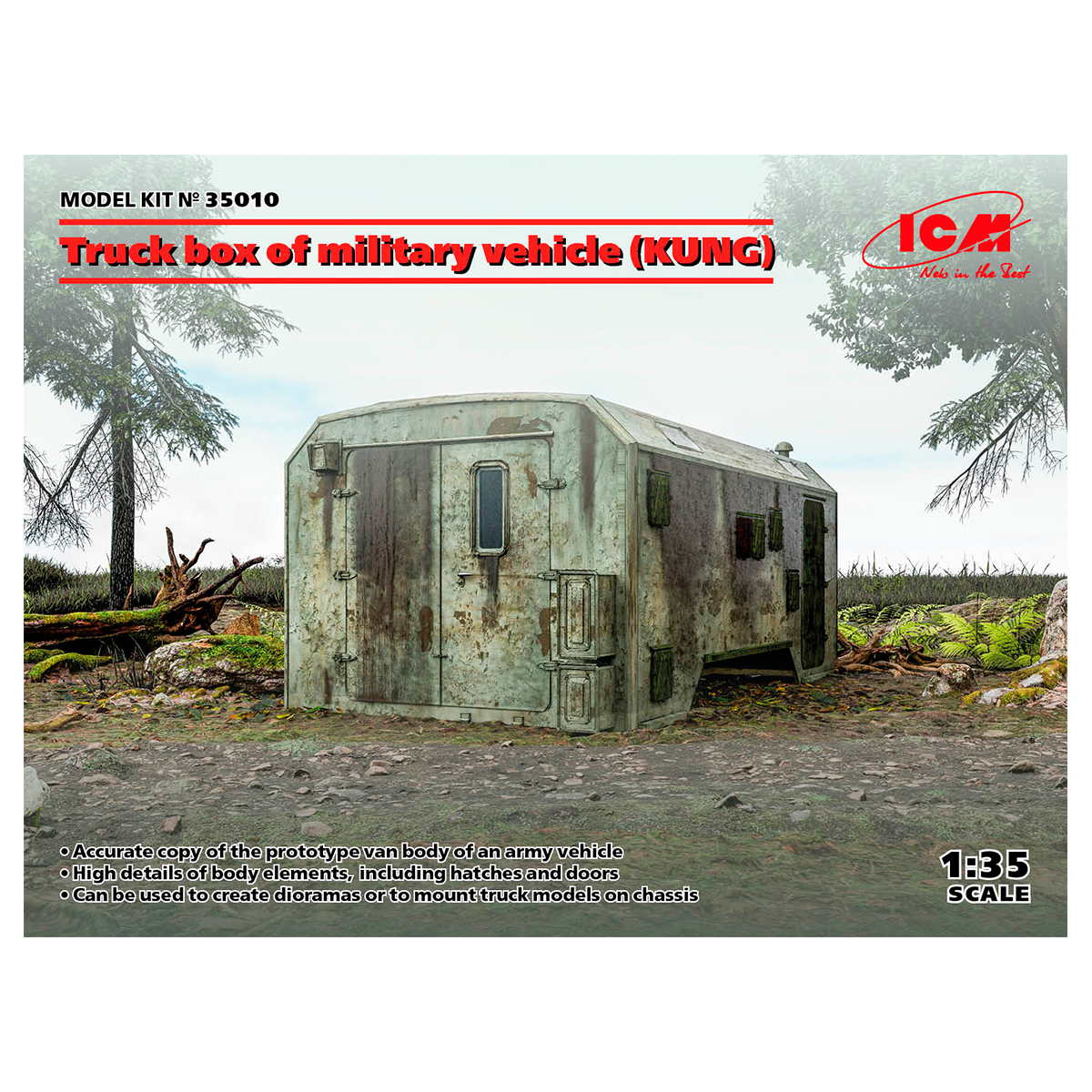 Truck box of military vehicle (KUNG) 1/35