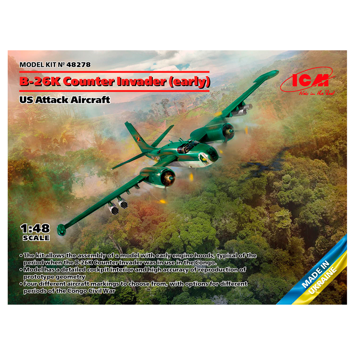 B-26K Counter Invader (early), US Attack Aircraft 1/48