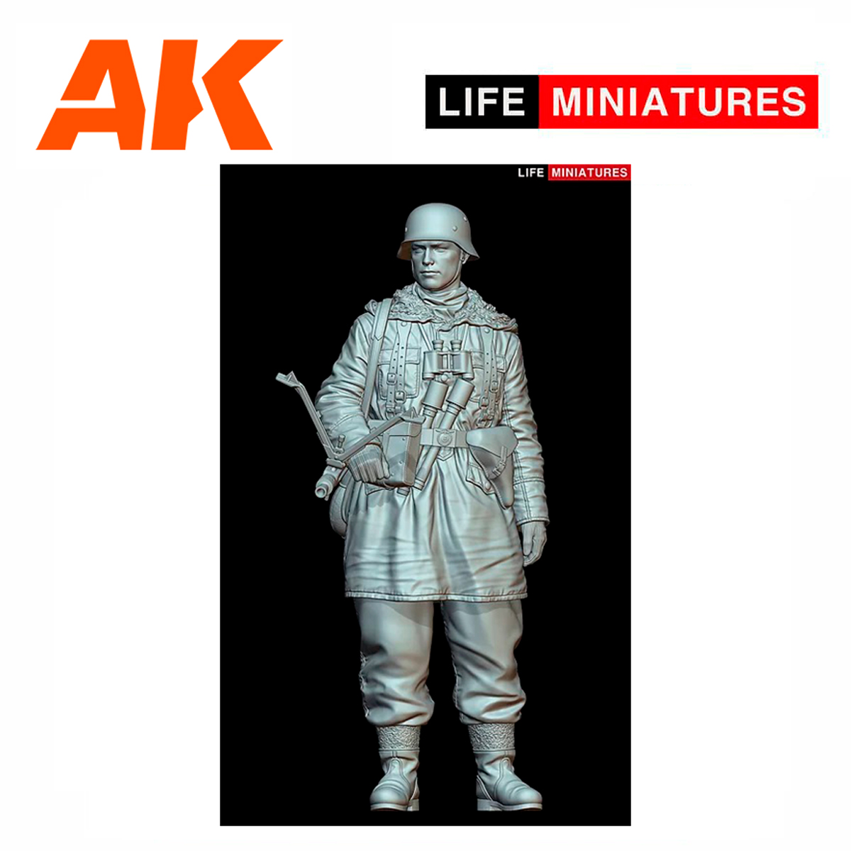 Life Miniatures – Waffen-SS MG42 Gunner, Eastern Front 1943 (1/16 scale)