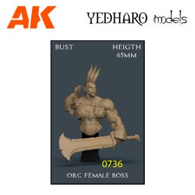 YDM0736 Orc Female Boss Bust OWBUFBO1