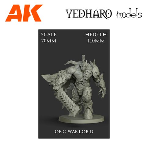 YDM0743 Orc Warlord V2 Scale 70mm OW70WL01