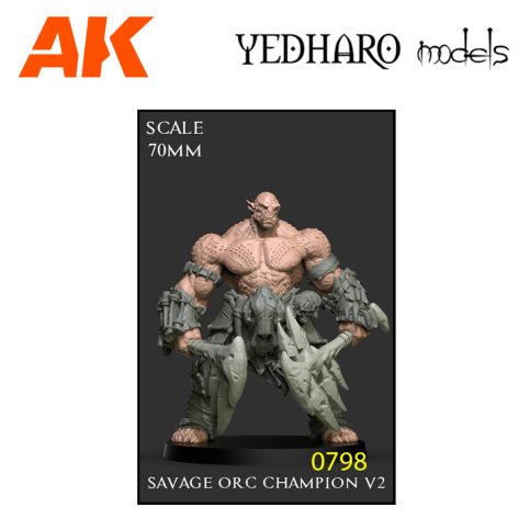 YDM0798 Savage Orc Champion V2 Scale 70mm SO70SOCH02