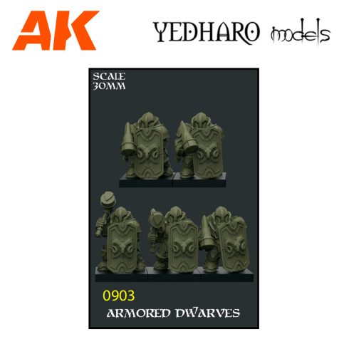 YDM0903 Armored Dwarves Scale 30mm DWSUAD01