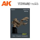 YDM0927 Orc Female Shaman Bust OWBUFSH1