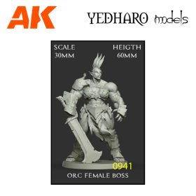 YDM0941 Orc Female Boss Scale 30mm OW30FBO1