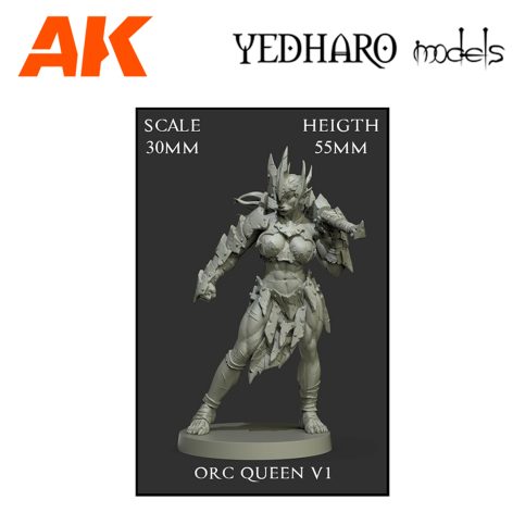 YDM0996 Orc Queen V1 Scale 30mm OW30QE01